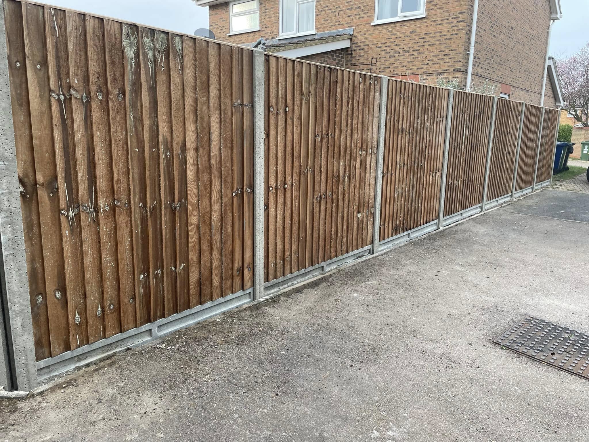 Garden fencing installation completed by professional fencing contractors
