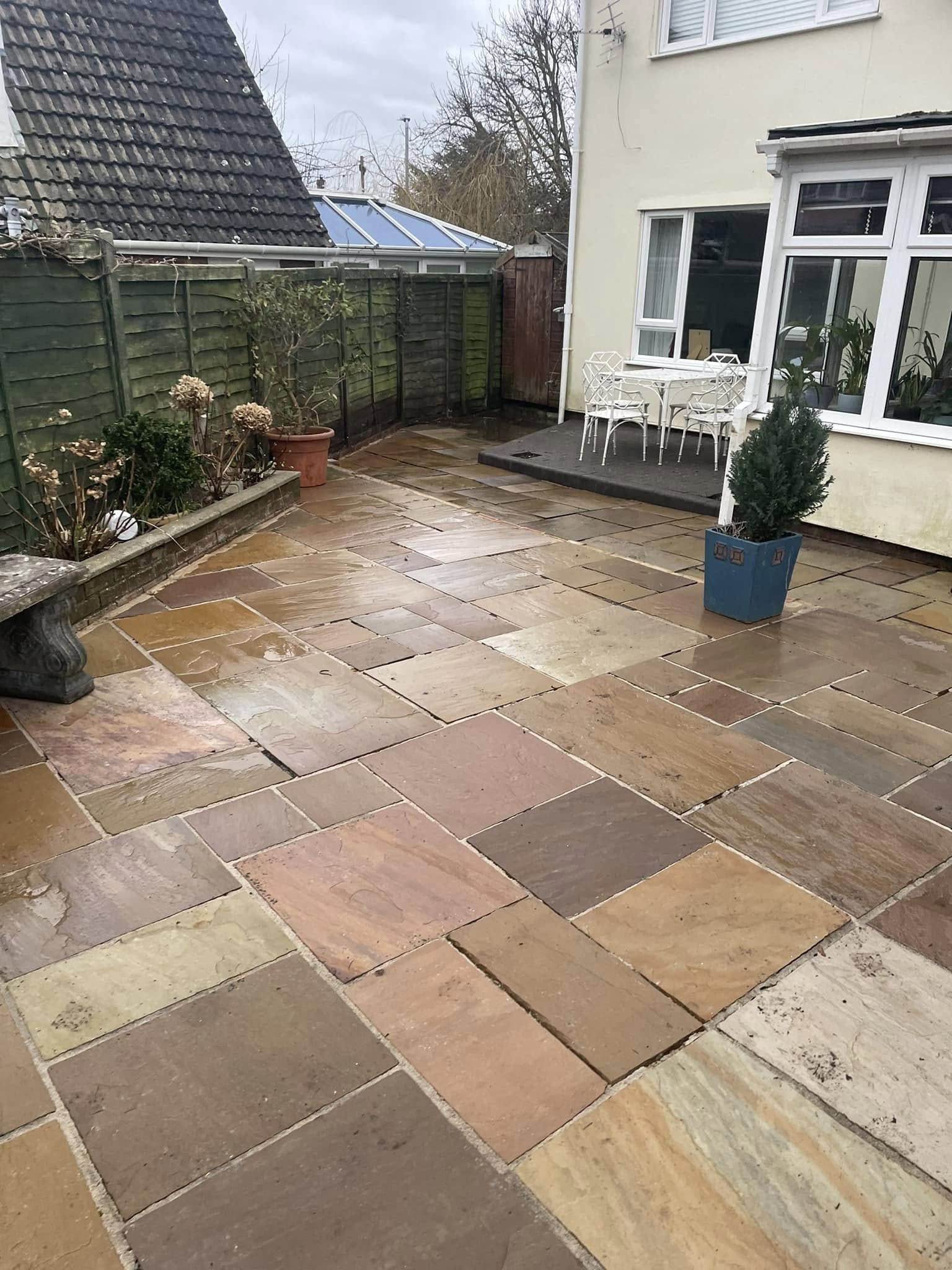 Outdoor living space designed to be practical and attractive