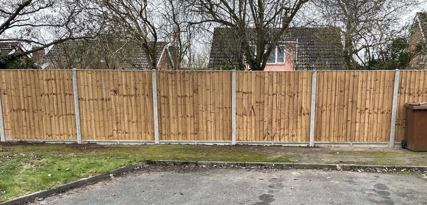 Replacement garden fence in Cambridge